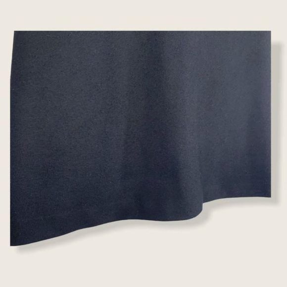 Vintage 90s J Crew Black Wool Blend A Line Skirt Medium Petite - Picture 3 of 12